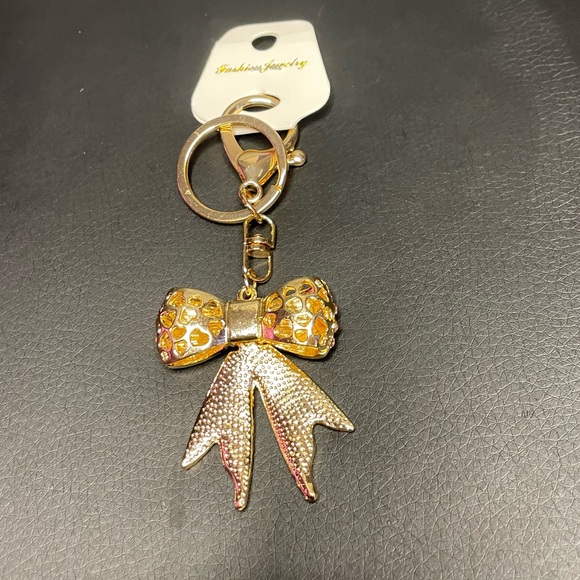 Pink Rhinestone Bownot Key Chain♦️ - Picture 3 of 3